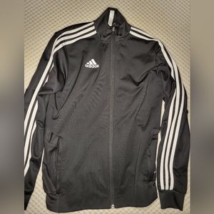 Adidas black track jacket